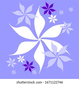 Flower white blue blue lilac