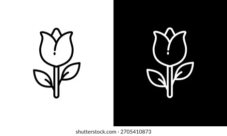 Diseño de conjunto de iconos de flores blancas