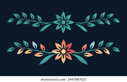 flower wreath flower leaf branch ornament floral divider