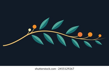 flower wreath flower leaf branch ornament floral divider