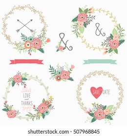Flower Wreath Set 