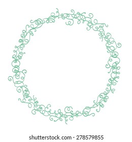 flower wreath for text