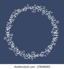 flower wreath for text
