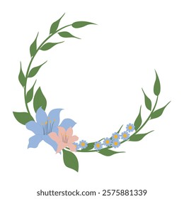 Flower Wreath Vector Illustration - 05