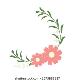 Flower Wreath Vector Illustration - 10