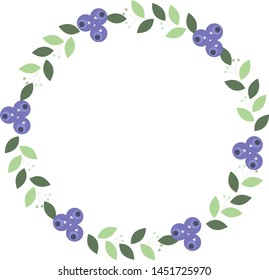 flower wreath vector illustration summer autumn ornament