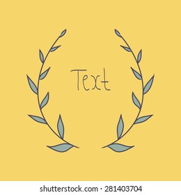 Flower wreath for your text