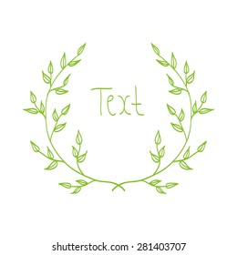 Flower wreath for your text