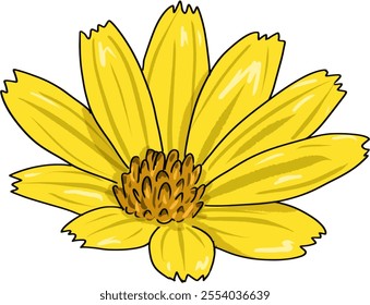 a flower with yellow color