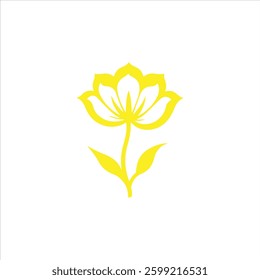 Flower in Yellow. EPS File