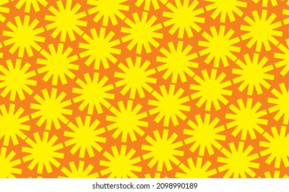 Diseño vectorial de fondo de color amarillo flor
