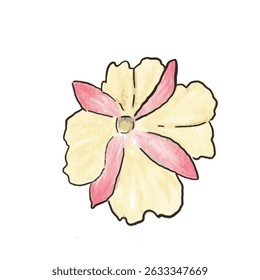 Blume mit gelben Blütenblättern .