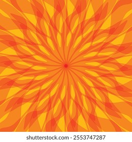 The flower is yellow-orange in color. The vector file will come in handy for your designs.