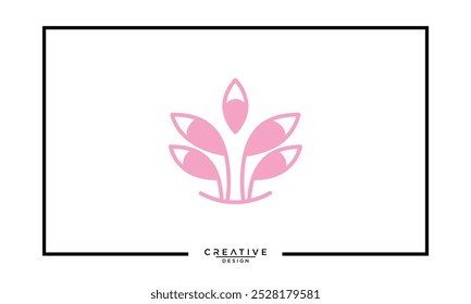  flor ioga logotipo design para centro de ioga ou ginásio