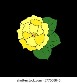 Flower.Doodle vector Illustration flower. Beautiful isolated. For greeting cards and invitations of wedding, birthday, mother's day, holiday Plant on background. Cloth design,wallpaper,wrapping. Eps10