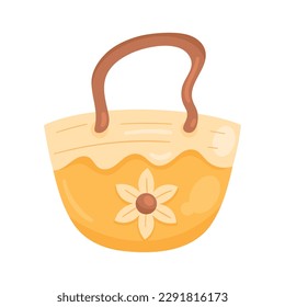 Diseño de bolsos floridos sobre blanco