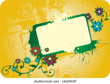 flowered frame