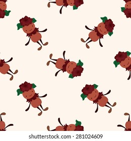 flower,f , cartoon seamless pattern background