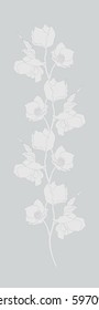 flowering branch. vector flowers. pink flowers. spring flowers.
