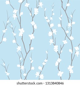 flowering branches seamless pattern