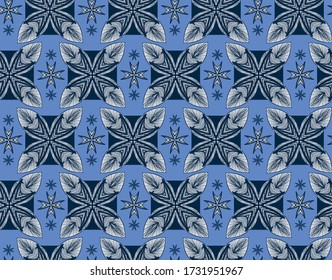 Flowering icon set Stylize...attern SKY background
