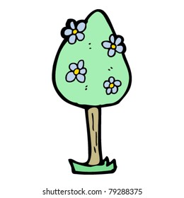 flowering tree cartoon flowering tree cartoon