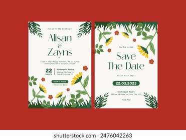 Floweros Wedding Invitation Template**_ is clean, modern, simply style, and moreover it’s friendly use. It’s Quick And Easy to use to save your time.