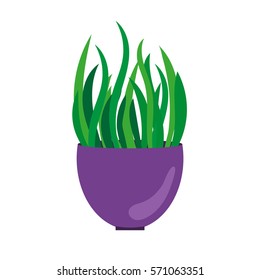 flowerpot. flat design.