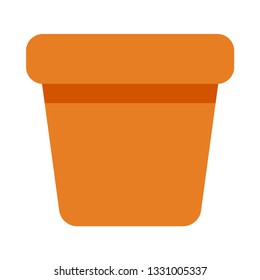 Flowerpot flat icon.You can be used flowerpot icon for several purposes like: websites, UI, UX, print templates, presentation templates, promotional materials, web and mobile phone apps