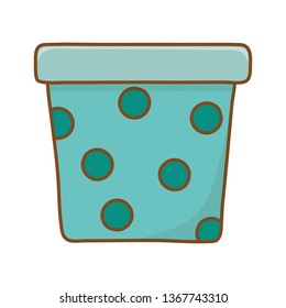 flowerpot icon cartoon