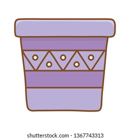 flowerpot icon cartoon