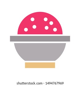 flowerpot icon. flat illustration of flowerpot - vector icon. flowerpot sign symbol