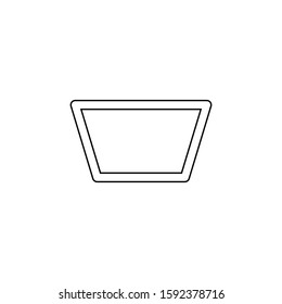 Flowerpot icon. Flower plant symbol. Logo design element