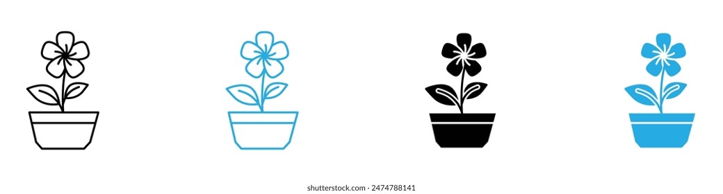 Flowerpot Icon Perfect for Gardening and Home Decor