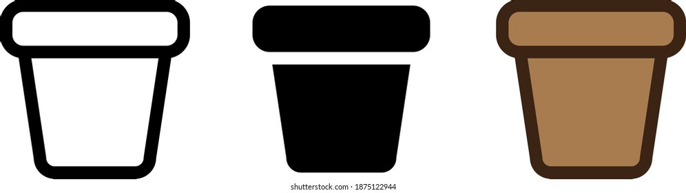 Flowerpot icon , vector illustration