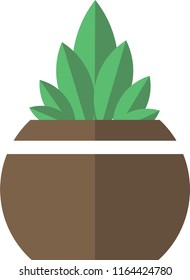 flowerpot icons vector