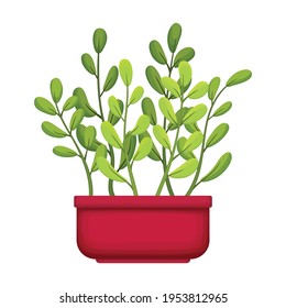 Flowerpot vector cartoon icon. Vector illustration flowerpot on white background. Isolated cartoon illustration icon of flower pot.