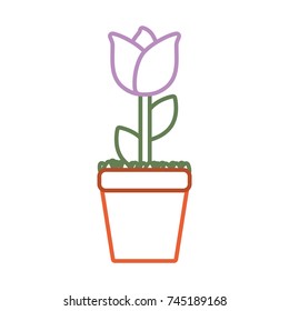 flowerpot  vector illustration
