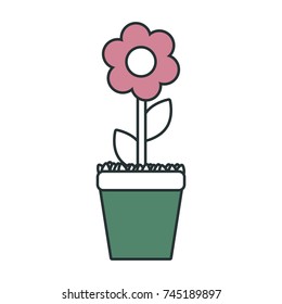 flowerpot  vector illustration