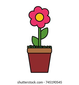 flowerpot  vector illustration