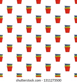 Flowerpots icon. Flat illustration of flowerpots vector icon for web design