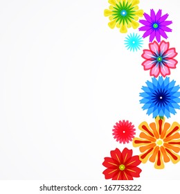 Flowers abstract background for your web design