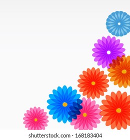 Flowers abstract background for your web design. Vector