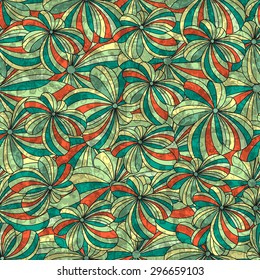 flowers abstract color background vector illustration