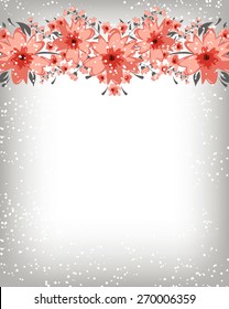 Flowers abstract colorful background. Romantic Flower Background with place for your text