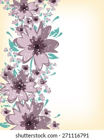 Flowers abstract colorful background. Romantic Flower Background with place for your text