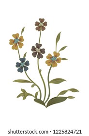   flowers abstract drawing