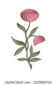  flowers abstract drawing