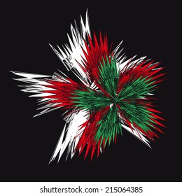 Flowers, abstract drawing