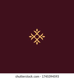 Flowers Abstract logo icon template design in Vector illustration